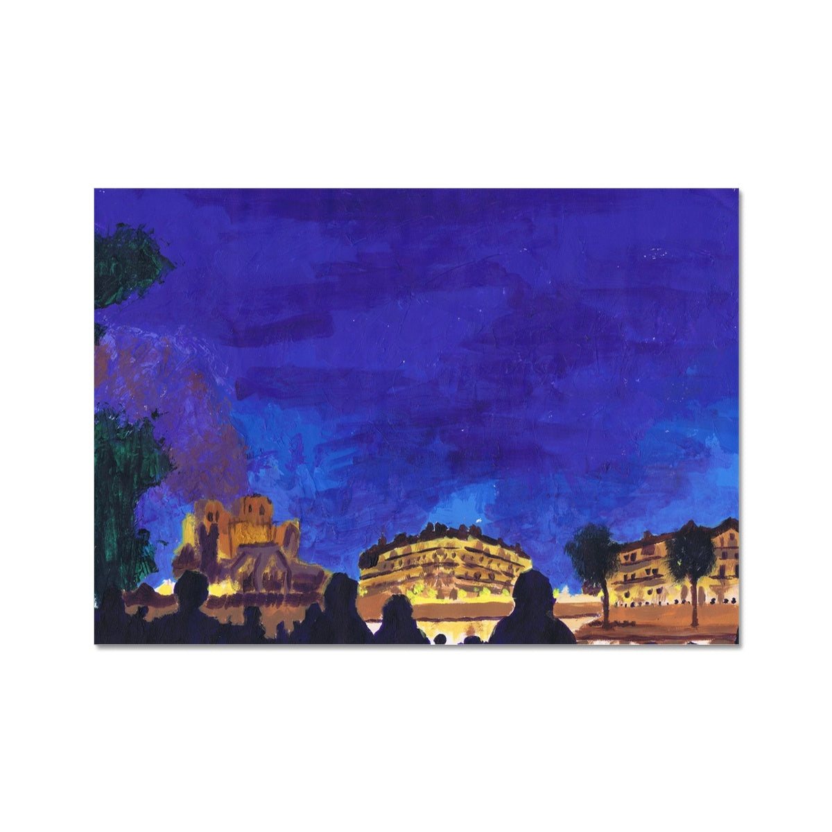 Notre Dame Burning Fine Art Print