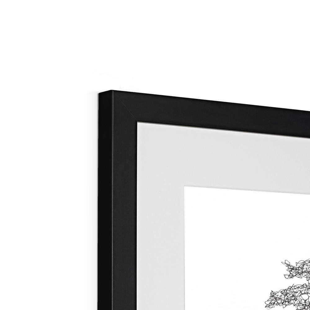 Wooden Skeleton Framed & Mounted Print