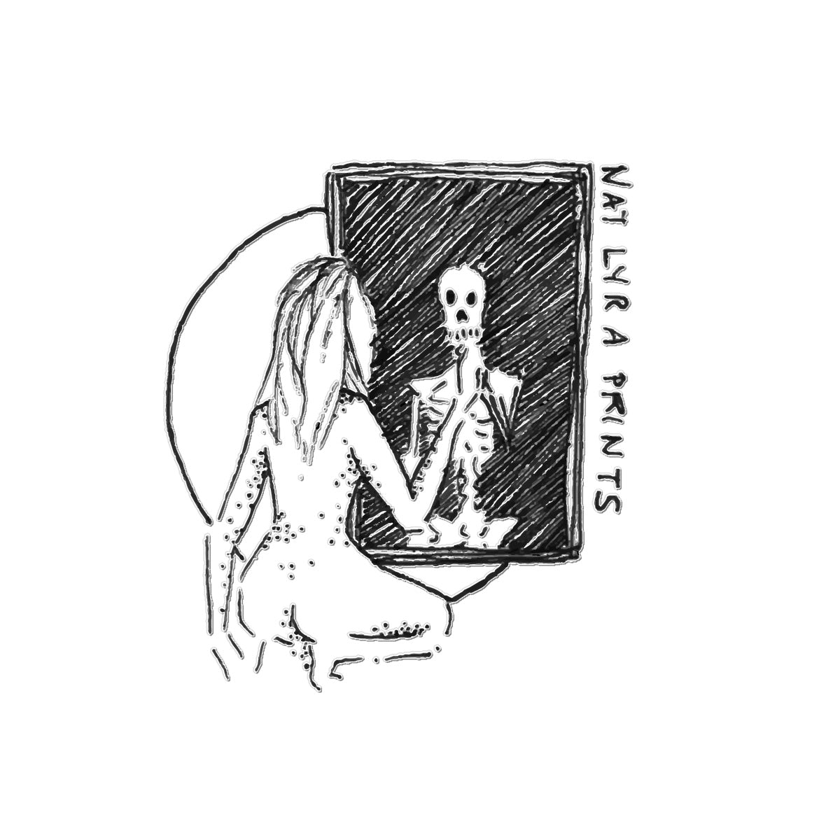 Skeletal Reflection Temporary Tattoo