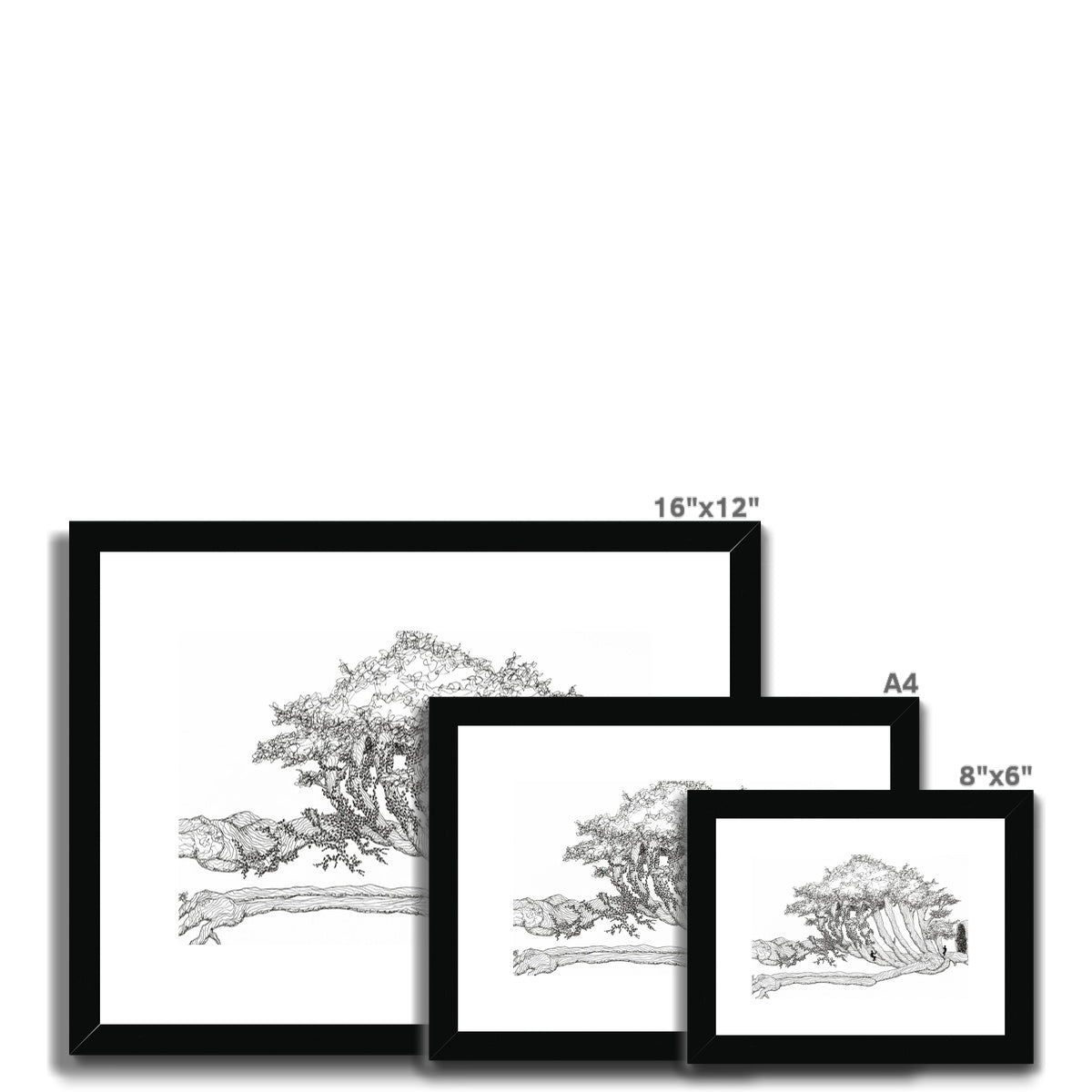 Wooden Skeleton Framed & Mounted Print