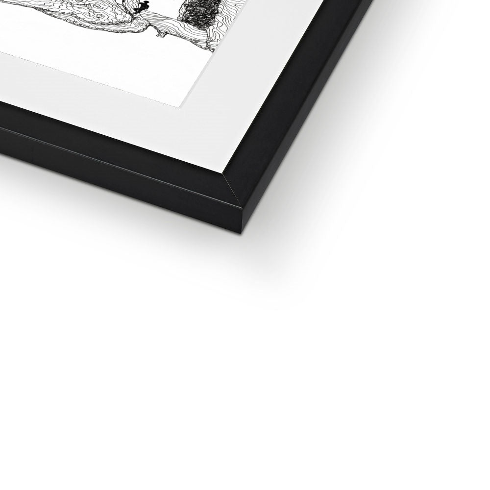 Wooden Skeleton Framed & Mounted Print