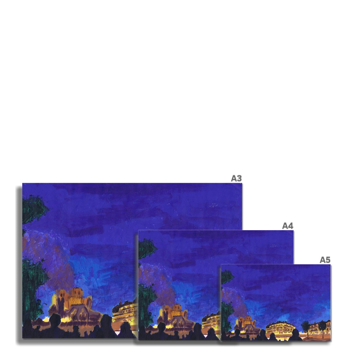 Notre Dame Burning Fine Art Print