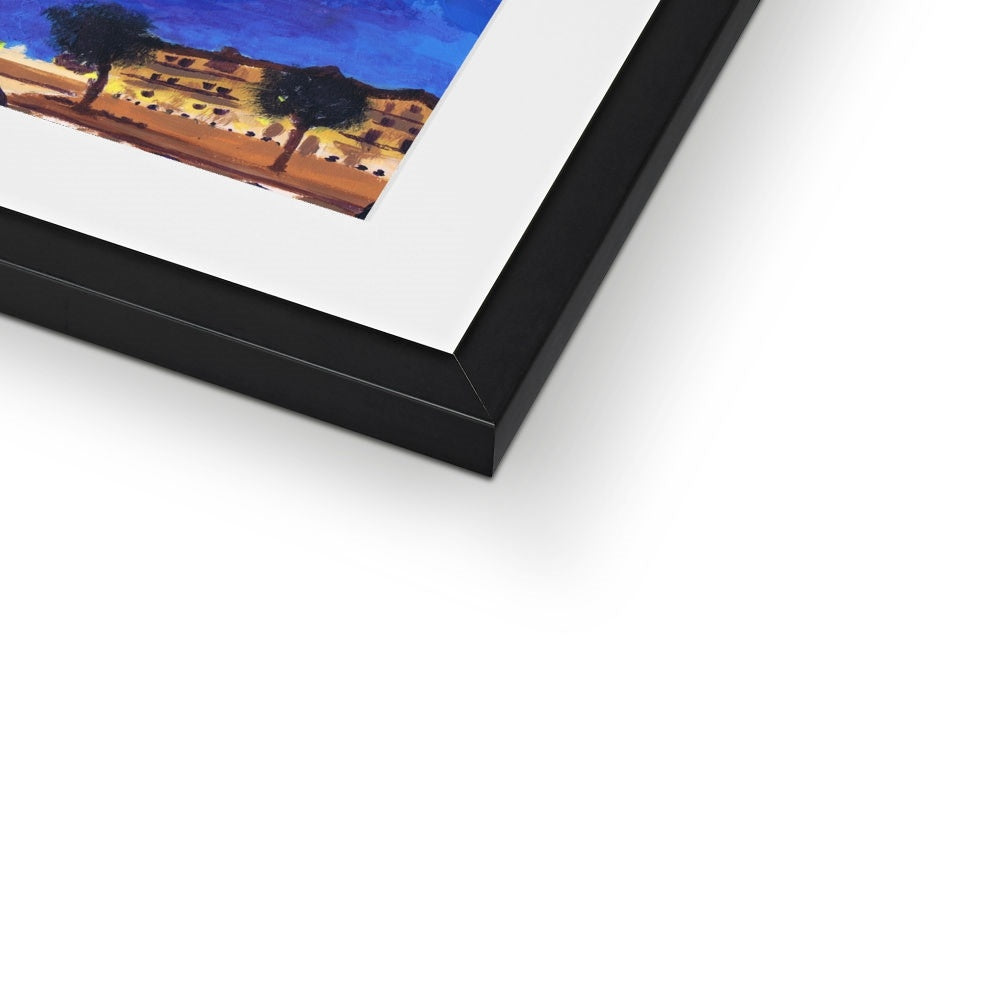 Notre Dame Burning Framed & Mounted Print
