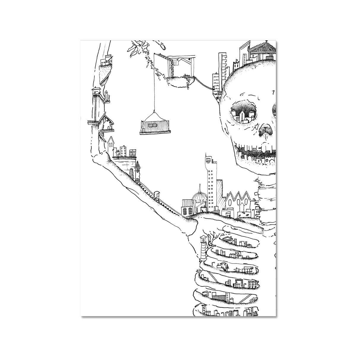 Skelly City Fine Art Print
