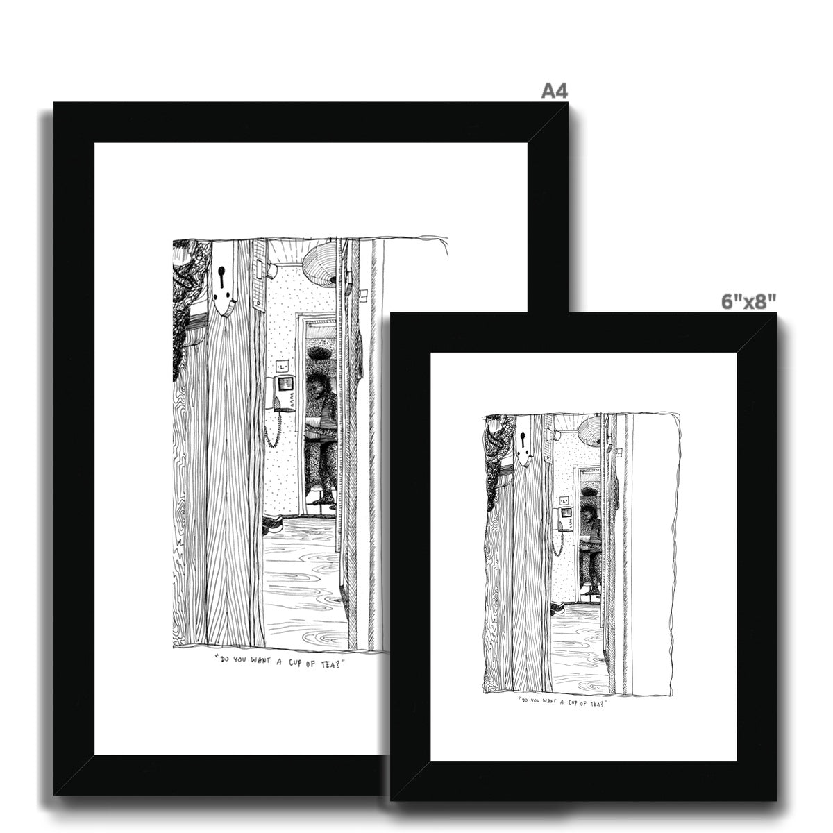 Do you want a cup of tea? Framed & Mounted Print
