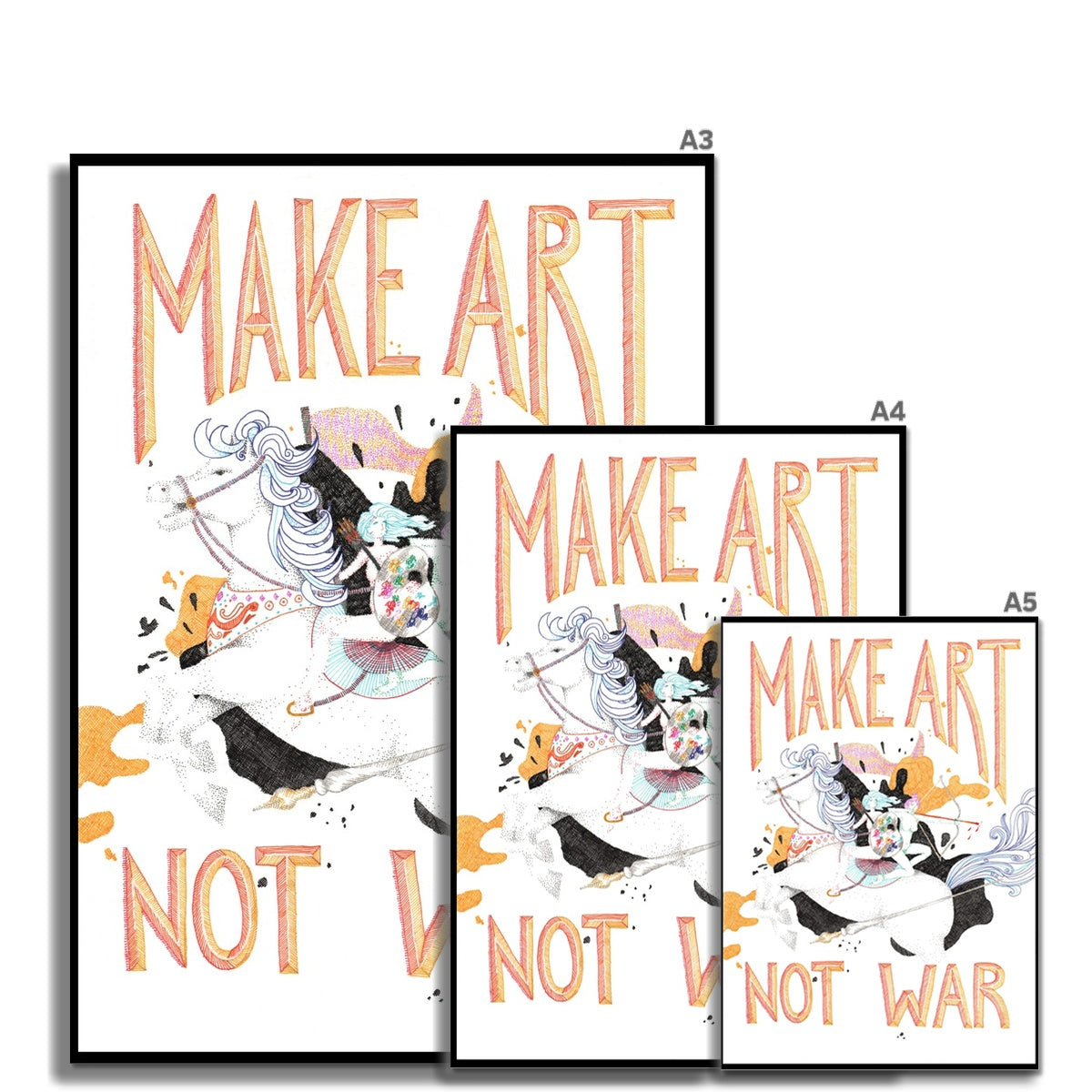 Make Art, Not War Fine Art Print