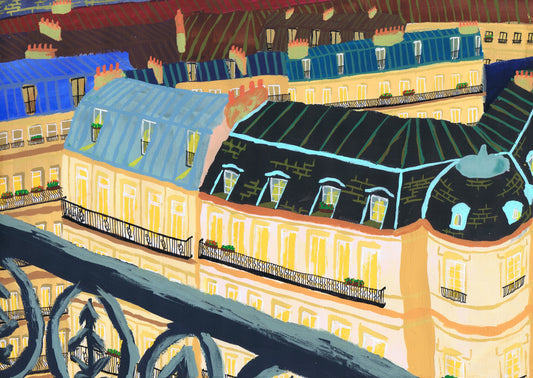 Paris rooftops - Limited edition print