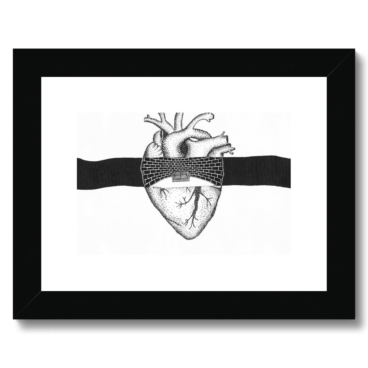 Empty Heart Framed & Mounted Print