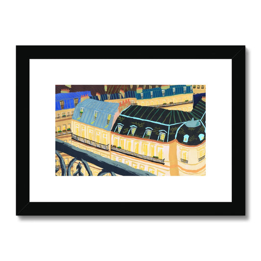 Paris Rooftops Framed & Mounted Print