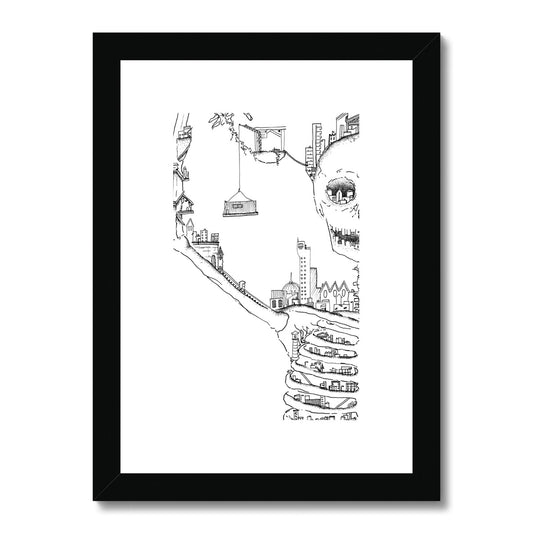 Skelly City Framed & Mounted Print