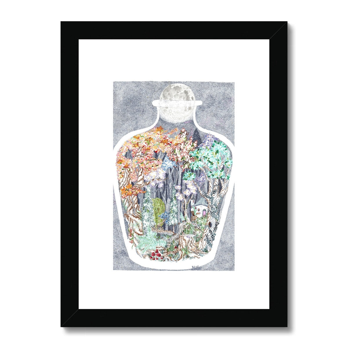 Terrarium Potion Framed & Mounted Print