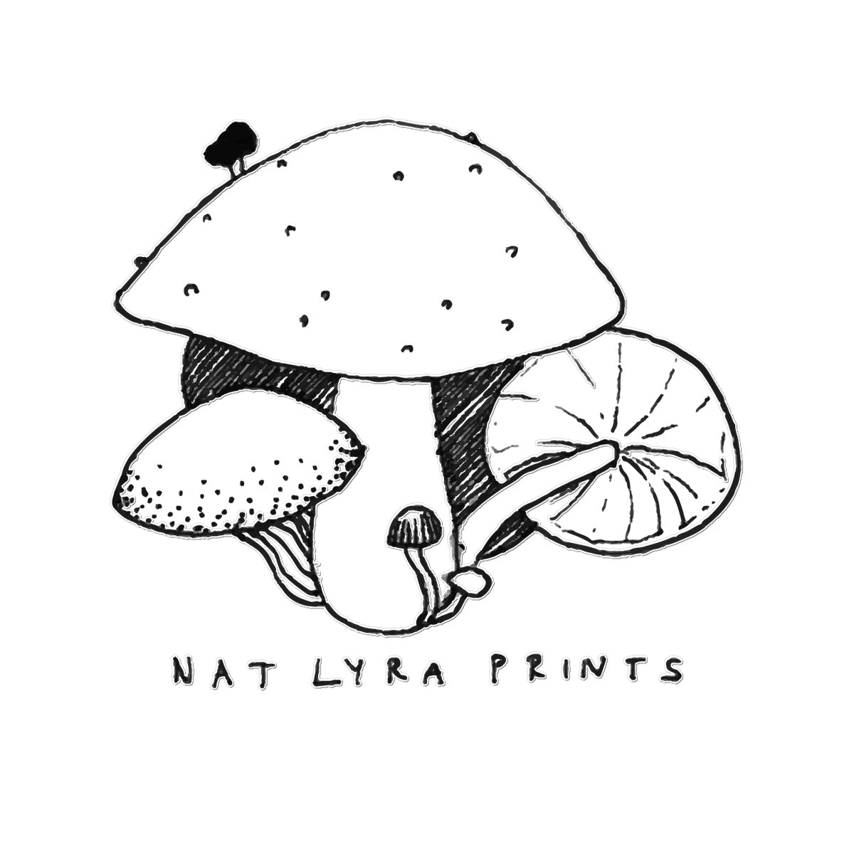 Mushrooms Temporary Tattoo