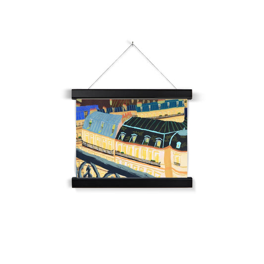 Paris Rooftops Fine Art Print with Hanger