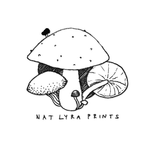 Mushrooms Temporary Tattoo