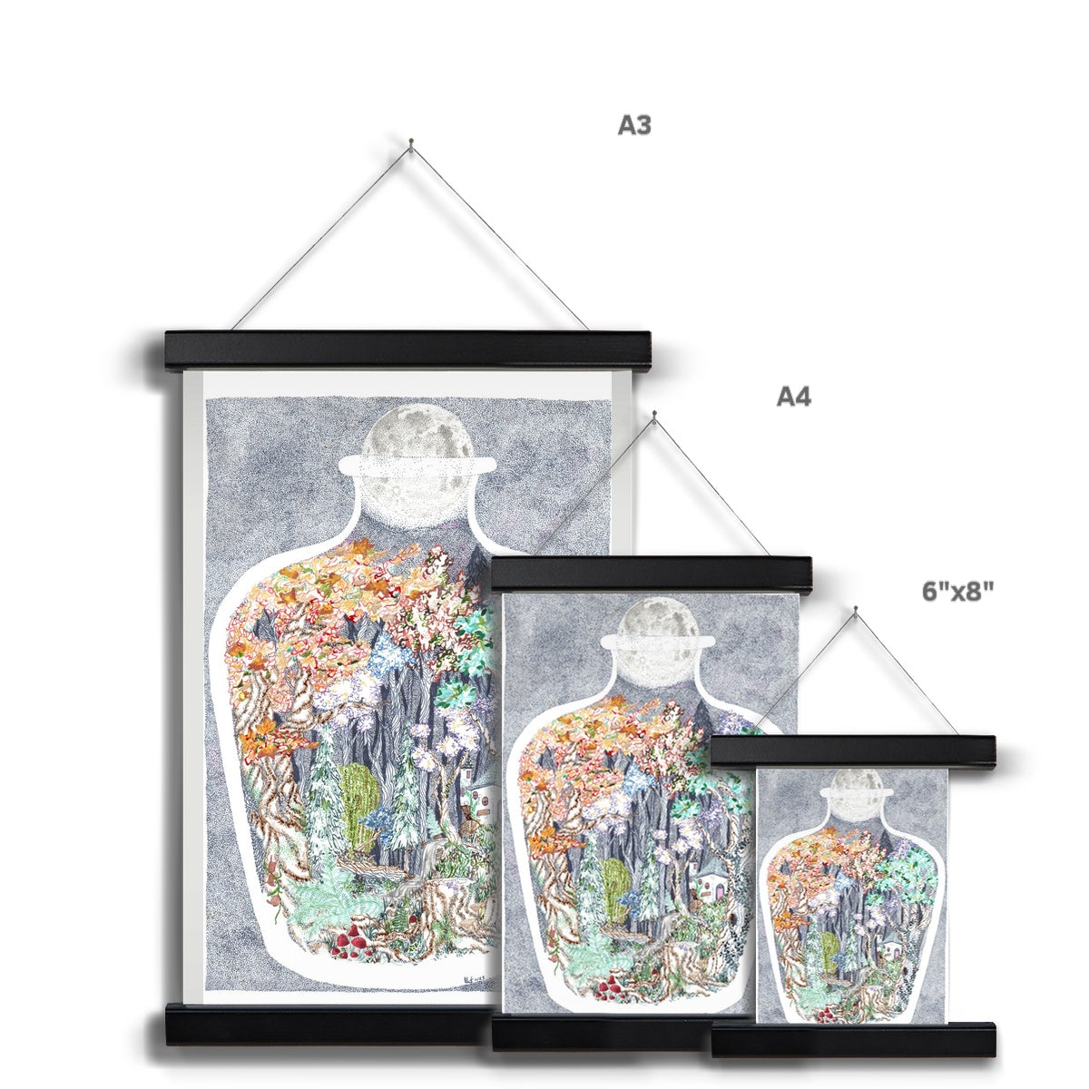 Terrarium Potion Fine Art Print with Hanger